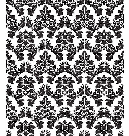 Damask Pattern. Background for your site or illustration Stock Photo - Budget Royalty-Free & Subscription, Code: 400-05119455