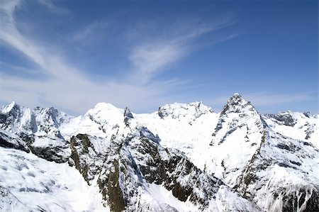 Caucasus Mountains. Dombaj Stock Photo - Budget Royalty-Free & Subscription, Code: 400-05119688