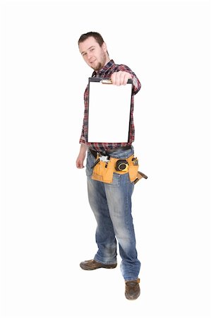 simsearch:400-08612431,k - worker with tools. over white background Stock Photo - Budget Royalty-Free & Subscription, Code: 400-05119909