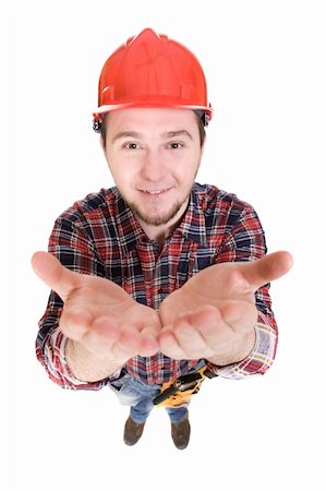 simsearch:400-08612431,k - worker with tools. over white background Stock Photo - Budget Royalty-Free & Subscription, Code: 400-05119911