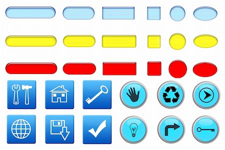 simsearch:400-04657894,k - button for web design isolated on white Stock Photo - Budget Royalty-Free & Subscription, Code: 400-05110146