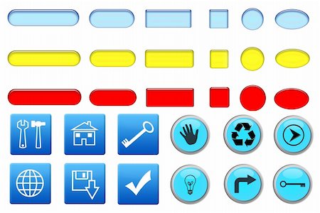 simsearch:400-05126116,k - button for web design isolated on white Fotografie stock - Microstock e Abbonamento, Codice: 400-05110146