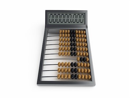 simsearch:400-05682310,k - abacus with metal frame and calculating display Stockbilder - Microstock & Abonnement, Bildnummer: 400-05110461