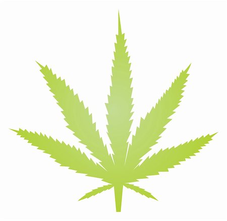 Marijuana cannabis leaf illustration, abstract symbol design Stock Photo - Budget Royalty-Free & Subscription, Code: 400-05110665