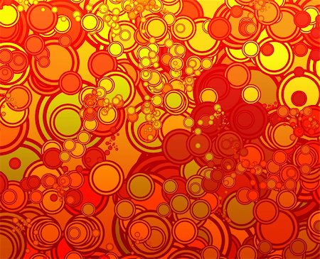 Retro abstract psychedelic multicolored circle pattern design Stock Photo - Budget Royalty-Free & Subscription, Code: 400-05110675