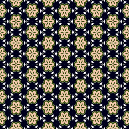 simsearch:400-07055210,k - seamless texture of abstracted green and salmon flowers Foto de stock - Super Valor sin royalties y Suscripción, Código: 400-05111169