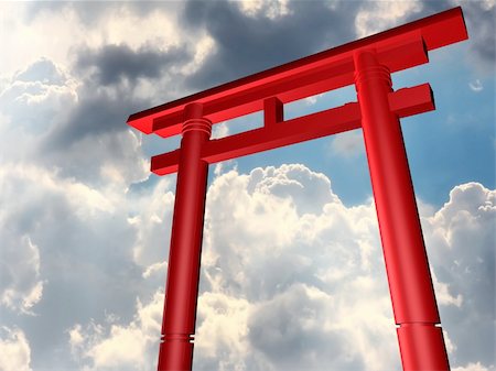 Japan Gate Stock Photo - Budget Royalty-Free & Subscription, Code: 400-05111561