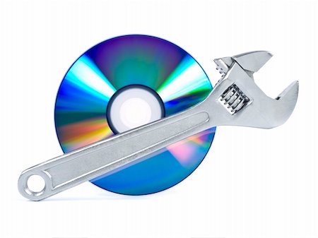 royal ontario museum - Technical support, fixing problems icon. A spanner and a digital disc. Stock Photo - Budget Royalty-Free & Subscription, Code: 400-05111716