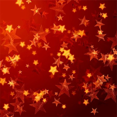 simsearch:400-05006261,k - golden red stars over red background with feather corner Photographie de stock - Aubaine LD & Abonnement, Code: 400-05111744