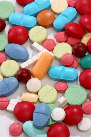 Group of colorful medicine pills, from my pharmacy series Stock Photo - Budget Royalty-Free & Subscription, Code: 400-05112012