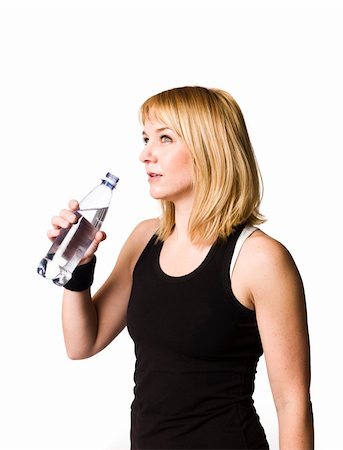 simsearch:400-05112689,k - Work-out Girl drinking water Foto de stock - Super Valor sin royalties y Suscripción, Código: 400-05112701