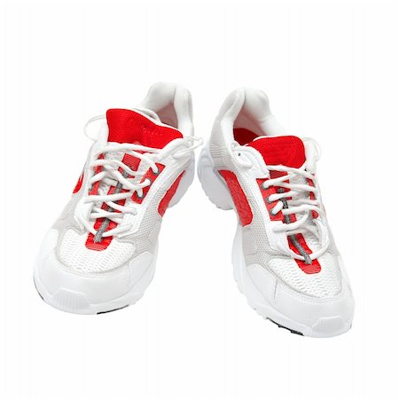 simsearch:400-04132277,k - A pair of training shoes isolated on white Foto de stock - Super Valor sin royalties y Suscripción, Código: 400-05113009