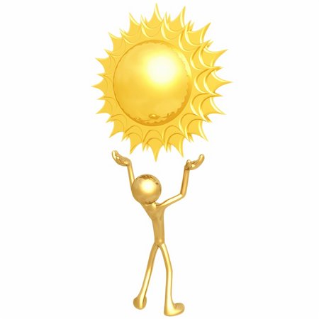 sun worshipper - A Concept And Presentation Figure In 3D Stock Photo - Budget Royalty-Free & Subscription, Code: 400-05113147
