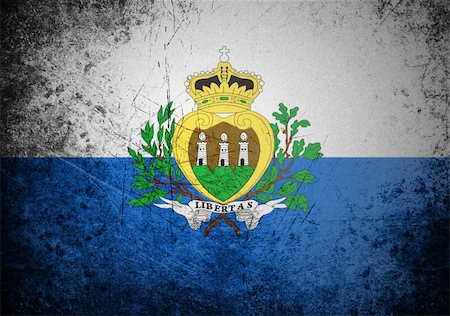 flag of San Marino on old wall background, vector wallpaper Photographie de stock - Aubaine LD & Abonnement, Code: 400-05113342