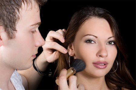 simsearch:400-05887132,k - Make up. Isolated on black background Stock Photo - Budget Royalty-Free & Subscription, Code: 400-05113465