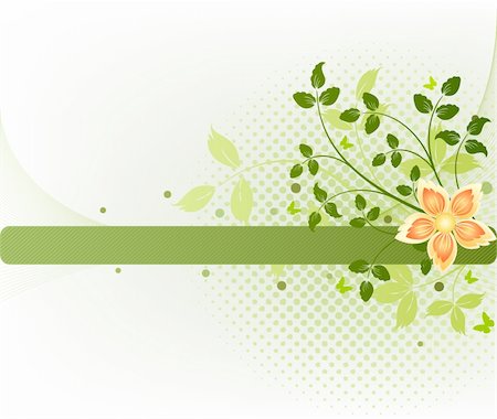 Abstract floral design illustration Foto de stock - Royalty-Free Super Valor e Assinatura, Número: 400-05113615