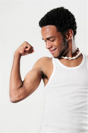 simsearch:400-05080882,k - Portrait of young healthy muscular african american man - isolated Photographie de stock - Aubaine LD & Abonnement, Code: 400-05113737