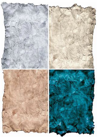 simsearch:400-05175990,k - Old paper grunge textures set, great for textures and backgrounds for your projects Stock Photo - Budget Royalty-Free & Subscription, Code: 400-05113875