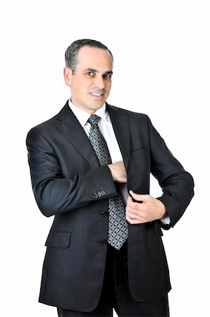 simsearch:400-03972352,k - businessman in a suit isolated on white background Stock Photo - Budget Royalty-Free & Subscription, Code: 400-05113901