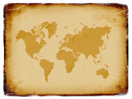 simsearch:625-00898537,k - Ancient world map, grunge background Stock Photo - Budget Royalty-Free & Subscription, Code: 400-05124054
