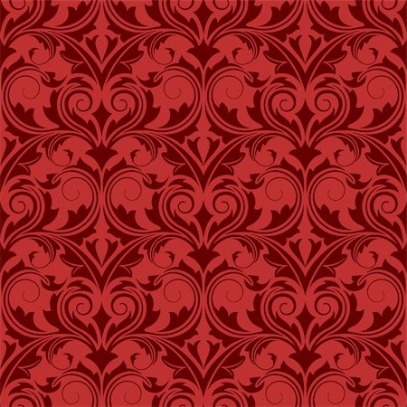 simsearch:400-05139120,k - Red seamless wallpaper Stock Photo - Budget Royalty-Free & Subscription, Code: 400-05124069