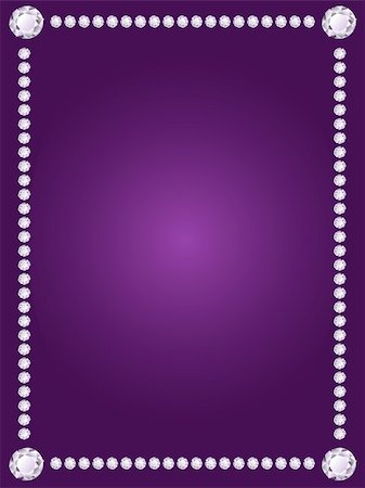 simsearch:400-05899446,k - Vector shiny diamond frame on violet background Stock Photo - Budget Royalty-Free & Subscription, Code: 400-05124061