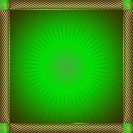simsearch:400-07408048,k - Vintage green and golden geometric frame with star Stockbilder - Microstock & Abonnement, Bildnummer: 400-05124239