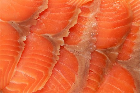 poached salmon - Abstract background of red fish slices Stock Photo - Budget Royalty-Free & Subscription, Code: 400-05124232