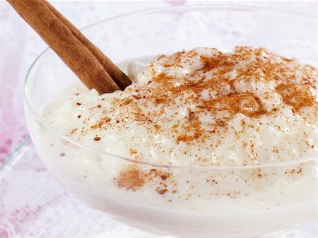 Rice pudding with grated cinnamon. Stock Photo - Budget Royalty-Free & Subscription, Code: 400-05124770