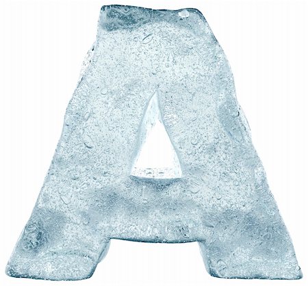 alphabet made out of ice Stock Photo - Budget Royalty-Free & Subscription, Code: 400-05124947