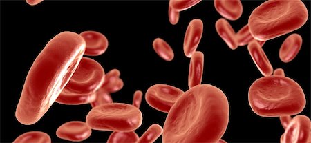 High quality 3D render of a group of flowing red blood cells Stock Photo - Budget Royalty-Free & Subscription, Code: 400-05125169