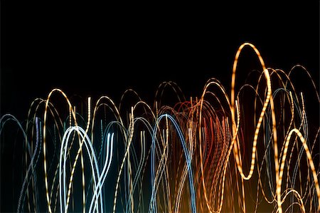 Abstract flow at night street Stock Photo - Budget Royalty-Free & Subscription, Code: 400-05125623