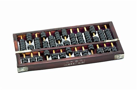 south12th (artist) - Old Chinese Abacus Isolated on White Background Photographie de stock - Aubaine LD & Abonnement, Code: 400-05126639