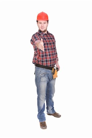 simsearch:400-04648821,k - worker with tools . over white background Foto de stock - Royalty-Free Super Valor e Assinatura, Número: 400-05126804