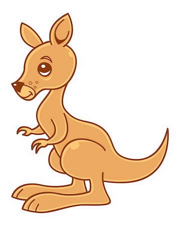Cute little kangaroo vector illustration. Foto de stock - Super Valor sin royalties y Suscripción, Código: 400-05126929