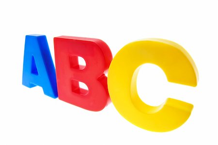 simsearch:640-01362030,k - ABC Alphabets on Isolated White Background Stockbilder - Microstock & Abonnement, Bildnummer: 400-05127366