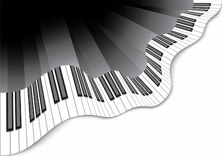 simsearch:400-06329491,k - Floating piano keyboard Stock Photo - Budget Royalty-Free & Subscription, Code: 400-05127490