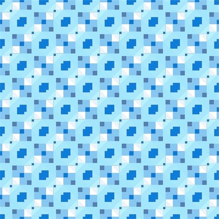 simsearch:400-06640545,k - seamless composition of repeating blue block tiles Stock Photo - Budget Royalty-Free & Subscription, Code: 400-05127639