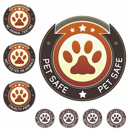 food packaging plant - Pet safe, cruelty free, and no animal testing product and food label stickers - suitable for print, packaging, websites, and promotional materials Stock Photo - Budget Royalty-Free & Subscription, Code: 400-05128360