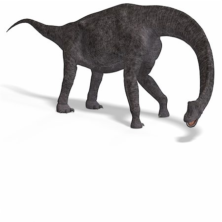 simsearch:400-05130767,k - giant dinosaur brachiosaurus With Clipping Path over white Stock Photo - Budget Royalty-Free & Subscription, Code: 400-05128475