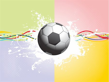 simsearch:400-04726815,k - colorful stripes with white grunge and soccer illustration Stock Photo - Budget Royalty-Free & Subscription, Code: 400-05128621