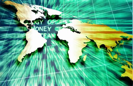 World map over a technological and business background with a mix of business words and a money concept Foto de stock - Super Valor sin royalties y Suscripción, Código: 400-05129214