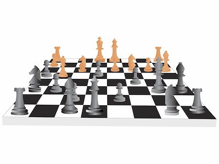 simsearch:400-05070051,k - vector chess board and figures, set59 Stock Photo - Budget Royalty-Free & Subscription, Code: 400-05129472