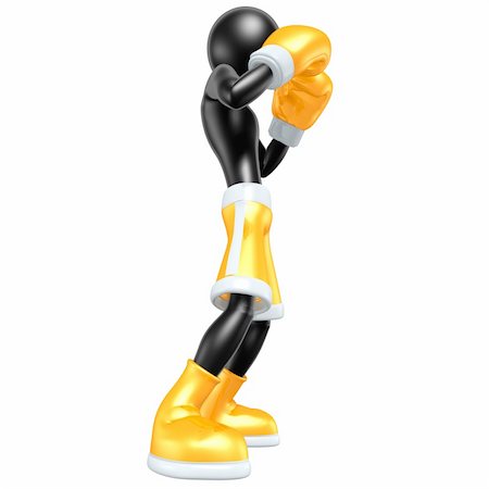 simsearch:400-07047642,k - A Boxing Concept And Presentation Figure In 3D Stock Photo - Budget Royalty-Free & Subscription, Code: 400-05129515