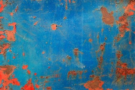 Metal texture with peeling paint and rust. Abstract background. Stock Photo - Budget Royalty-Free & Subscription, Code: 400-05129656