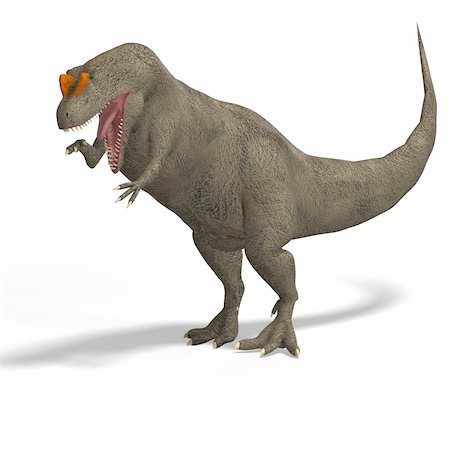 simsearch:400-05130767,k - Giant Dinosaur Allosaurus With Clipping Path over White Stock Photo - Budget Royalty-Free & Subscription, Code: 400-05129944