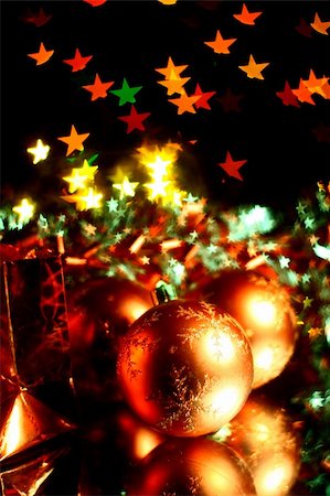 simsearch:400-04411980,k - holiday gifts over the warm stars background Fotografie stock - Microstock e Abbonamento, Codice: 400-05120088
