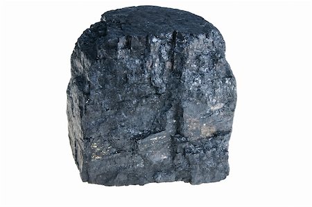 simsearch:400-04812854,k - lump of black coal isolated on white Photographie de stock - Aubaine LD & Abonnement, Code: 400-05120405