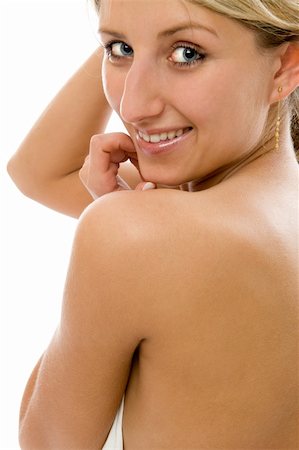 simsearch:400-04083912,k - Close-up portrait of young woman with sexy shoulder Stock Photo - Budget Royalty-Free & Subscription, Code: 400-05120514
