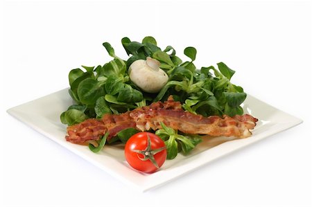 simsearch:400-04165864,k - Field salad on a plate on white background Stockbilder - Microstock & Abonnement, Bildnummer: 400-05120894